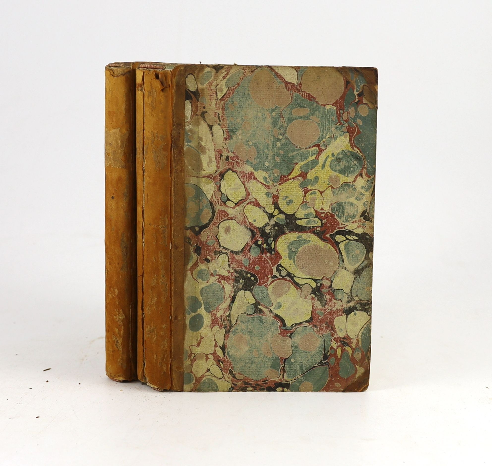 Whitaker, John, B.D - The Course of Hannibal over the Alps Ascertained, 2 vols, 8vo, half calf, marbled boards, London, 1794